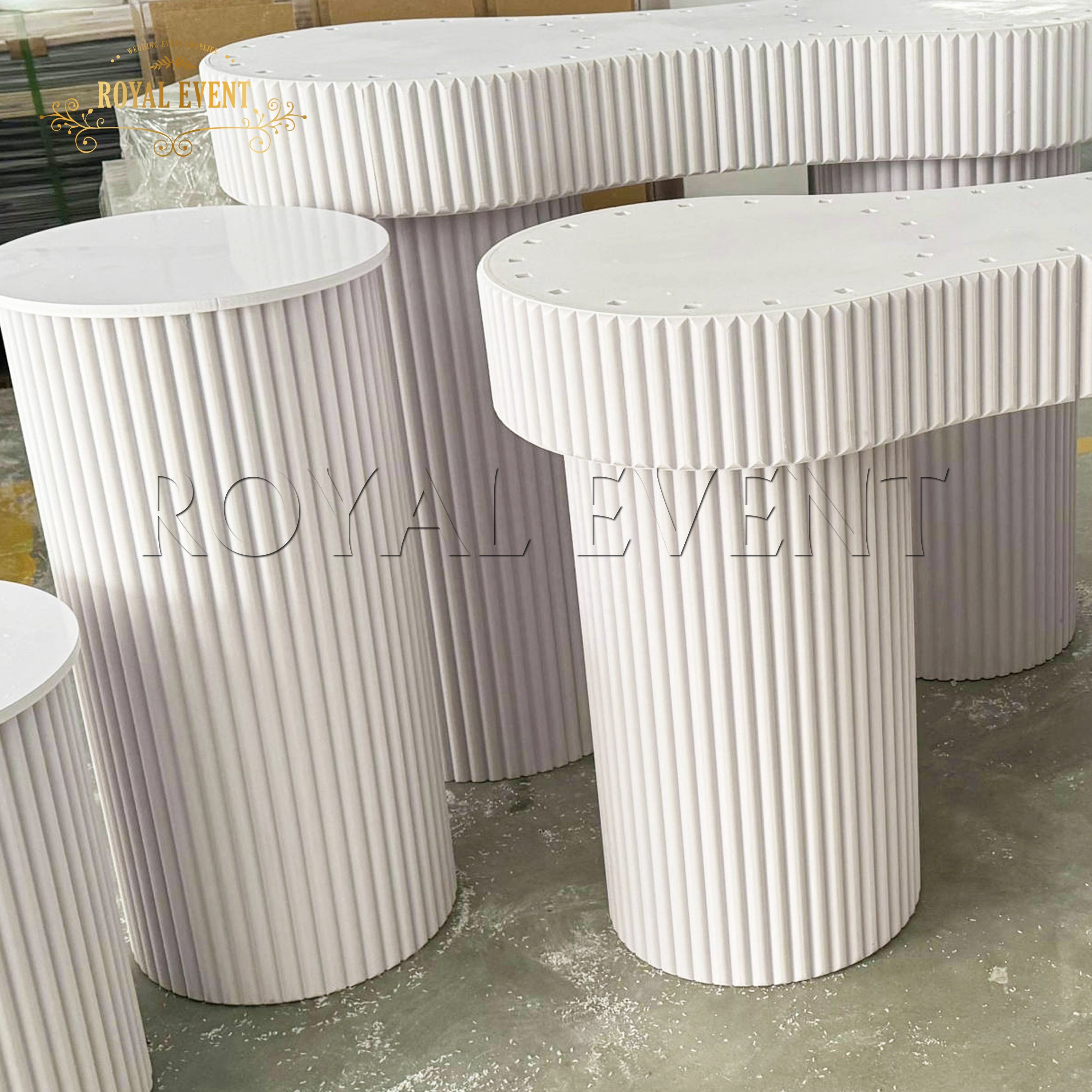 Latest Design PVC Wedding Event Decoration Reception Table Church Pulpit Wedding Party Cake Table For Sale