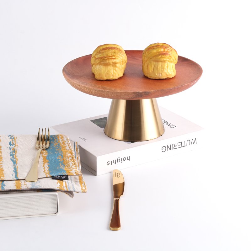2024 New Arrival Solid Wood Light Luxury Fruit Snacks Treat Plate for Home Decor Office Desktop Decoration Fruit Plate