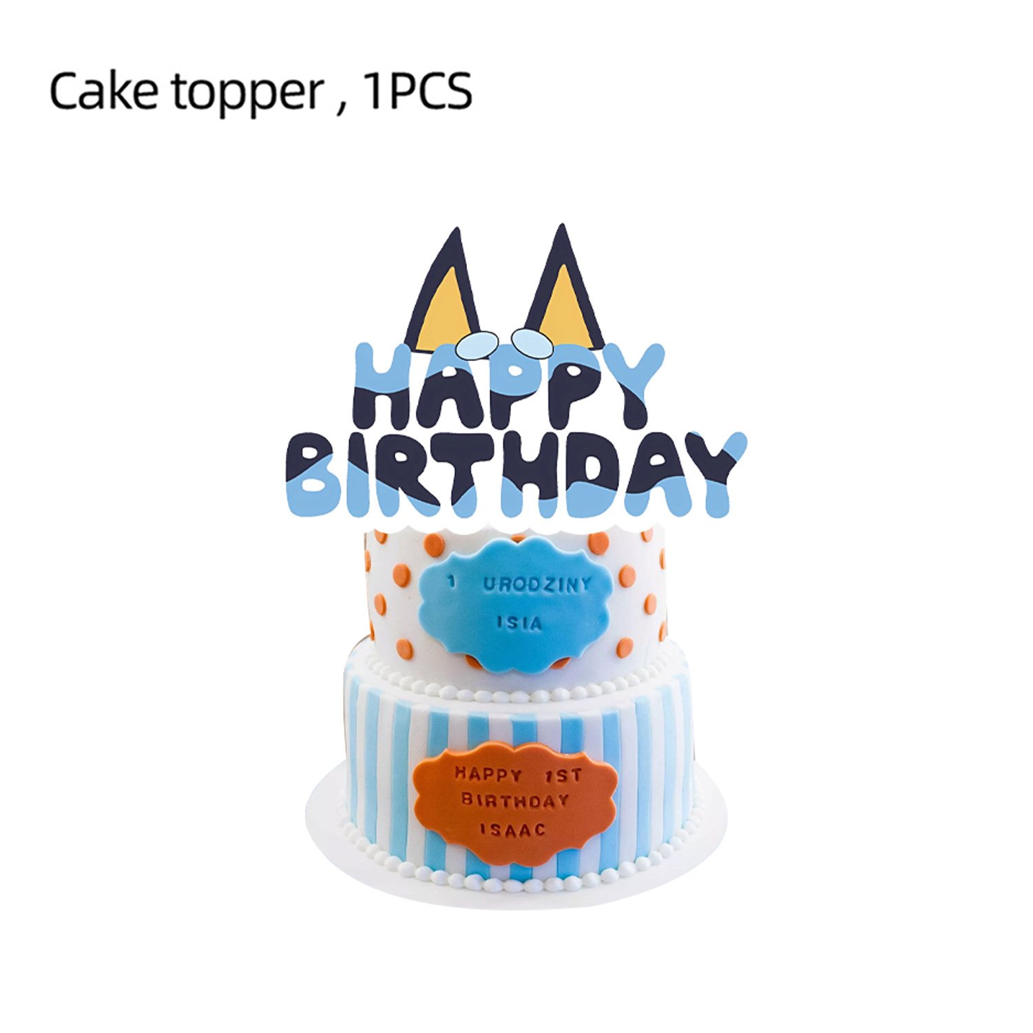 Start Party Paw Dog Theme Birthday Party Decorations Happy Birthday Banner Paw Cake Topper Party Holiday Supplies