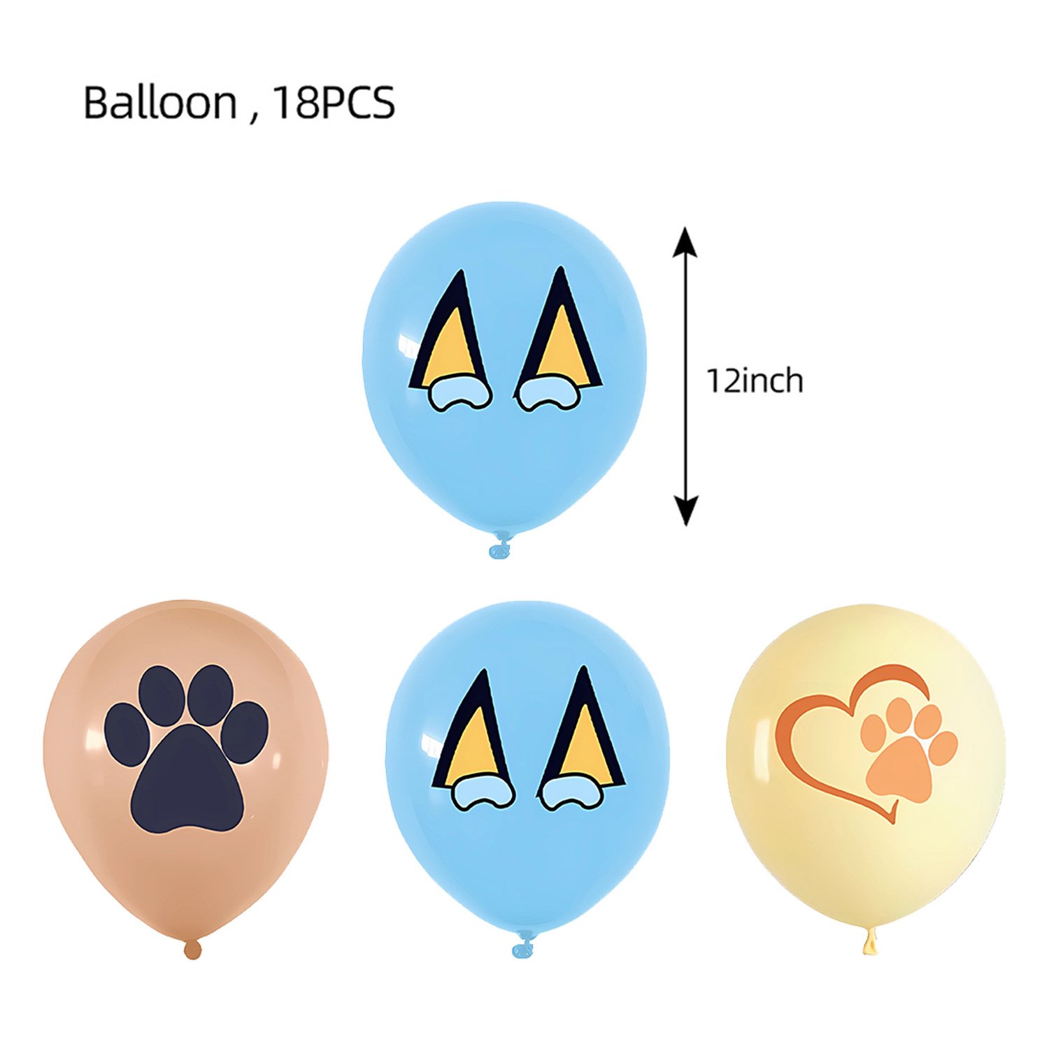 Start Party Paw Dog Theme Birthday Party Decorations Happy Birthday Banner Paw Cake Topper Party Holiday Supplies
