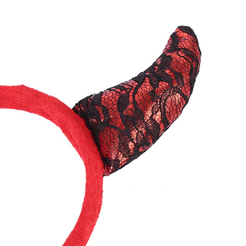 2024 HOT Halloween horn/red Devil horn/Devil horn tail set for christmas
