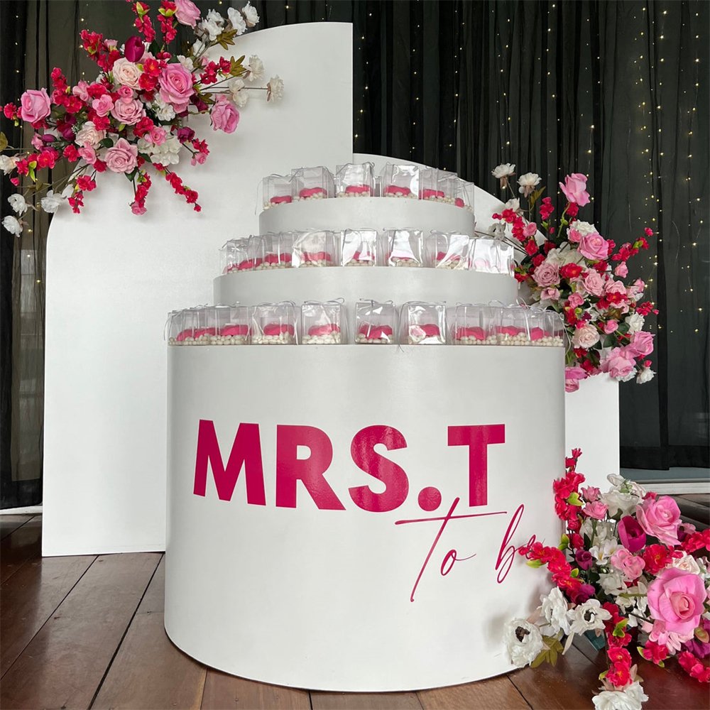 Wedding Event Decoration Supplies round Cylinder Pedestal Stand for Cake and Dessert Table for Party