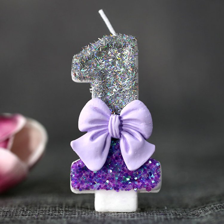 new design bowknot Cake Candles Birthday 0-9Candles Soccer Candles Cupcake Toppers Cake Decorating Supplies Football