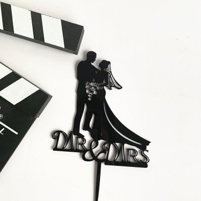Valentine's Day Miss To Mrs Wedding Cake Decoration Topper For Bridal Wedding Party Decorations Gold Glitter