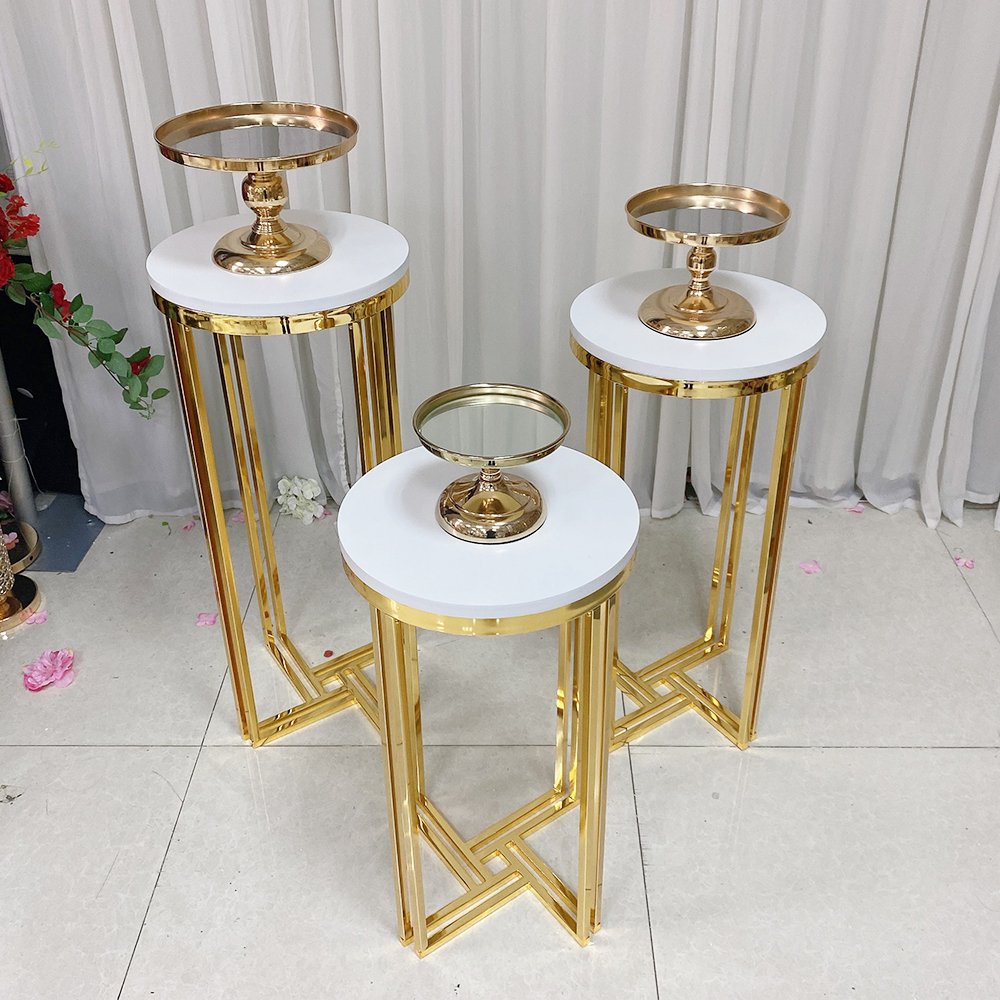 Modern Iron Round Cake Stand Display for Wedding & Birthday Events New Home Party Supply