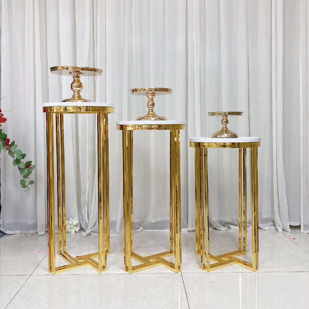 Modern Iron Round Cake Stand Display for Wedding & Birthday Events New Home Party Supply