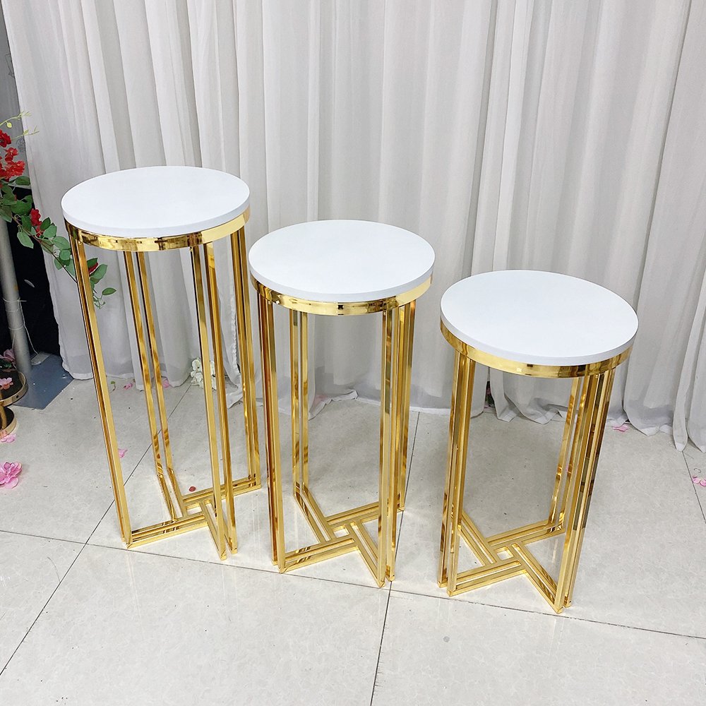 Modern Iron Round Cake Stand Display for Wedding & Birthday Events New Home Party Supply