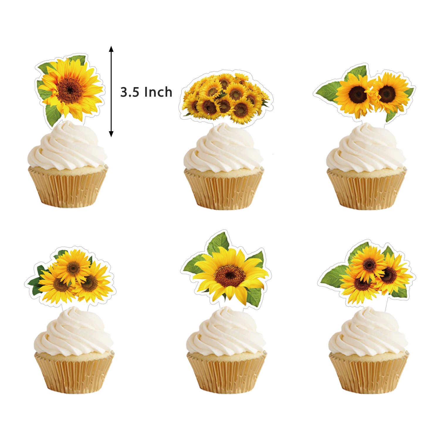 Sunflower Theme Party Balloon Set Banner Cake Topper Size Plate Spiral Swing Latex Balloon Decoration Photo Props