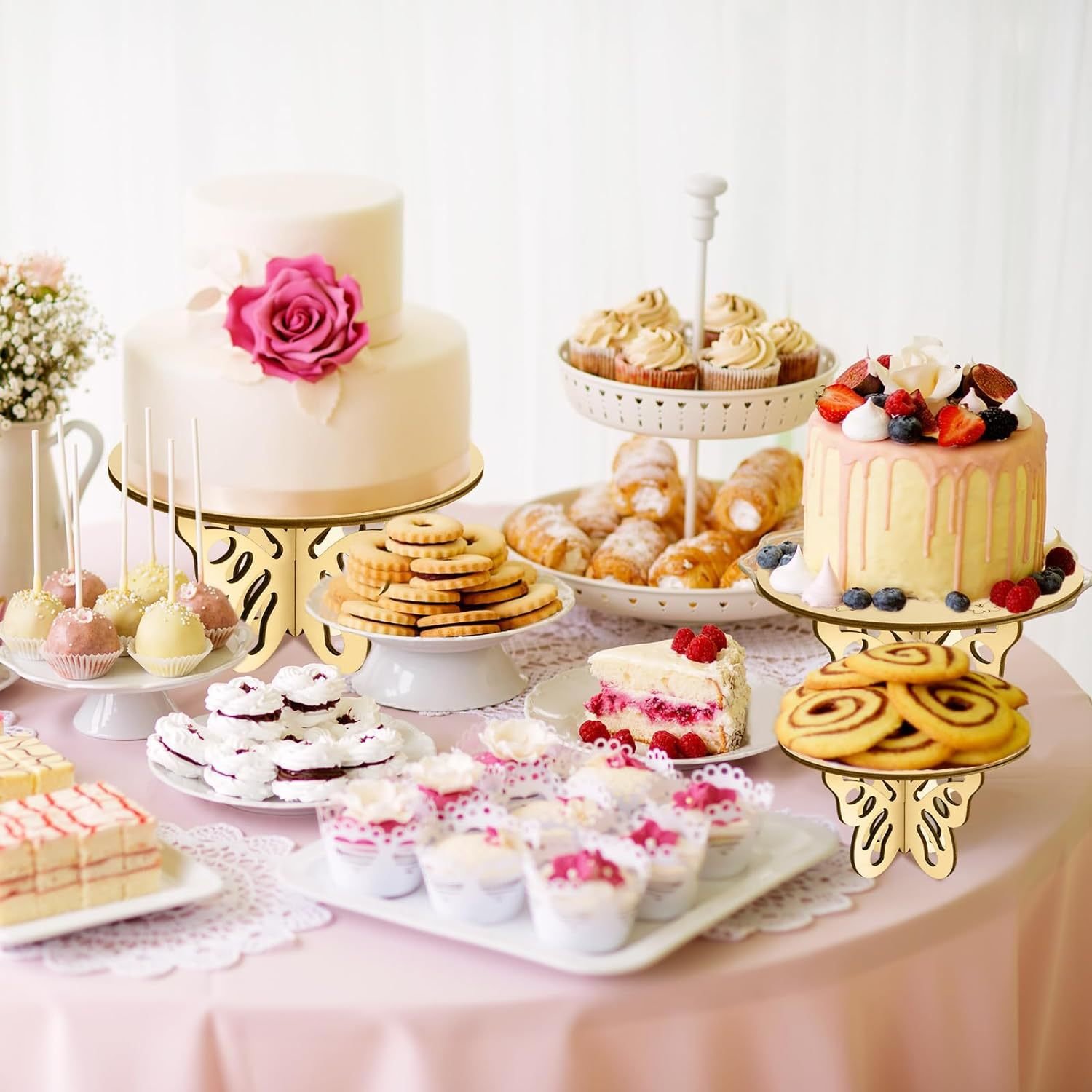 Butterfly Wood Cake Stand Wooden Cake Stand Butterfly Decorations Rack For Cake