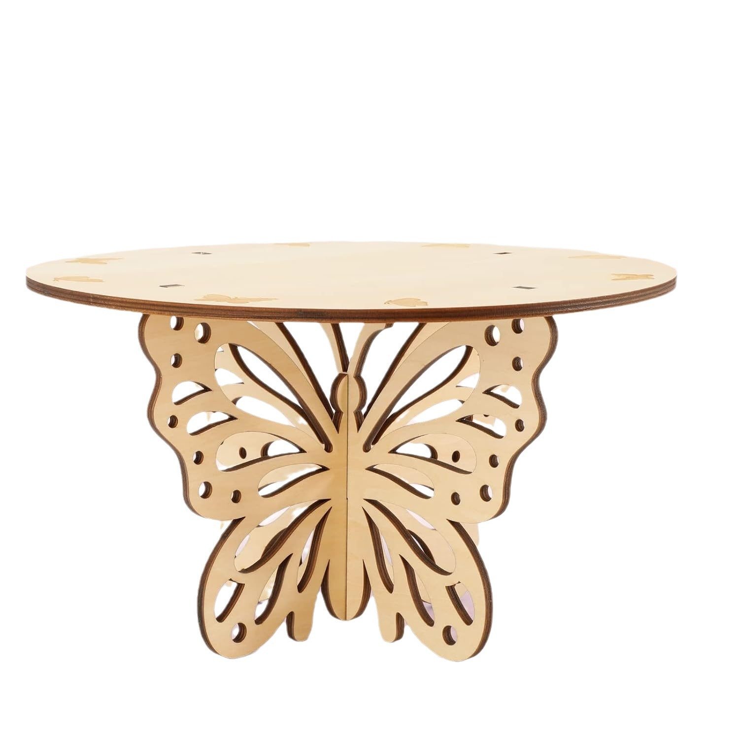 Butterfly Wood Cake Stand Wooden Cake Stand Butterfly Decorations Rack For Cake