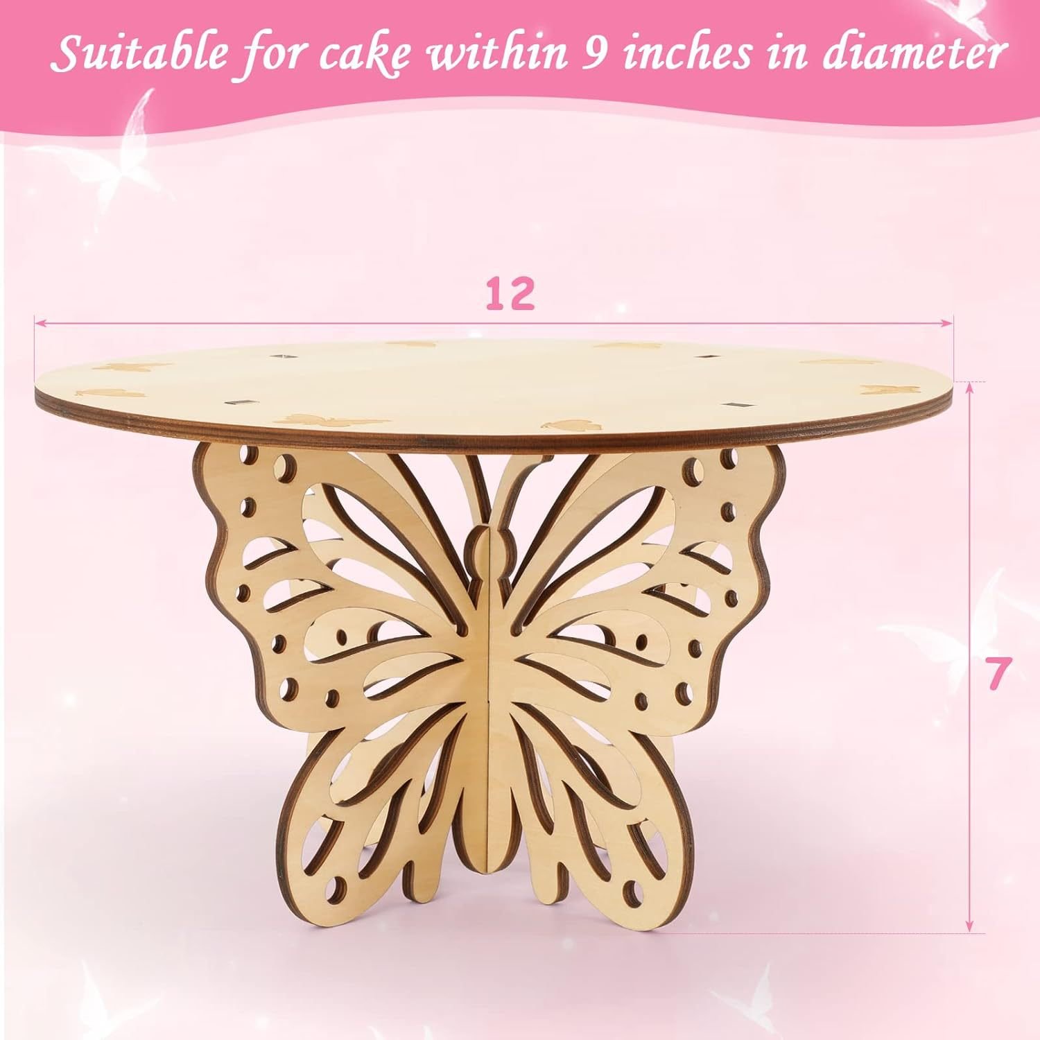 Butterfly Wood Cake Stand Wooden Cake Stand Butterfly Decorations Rack For Cake