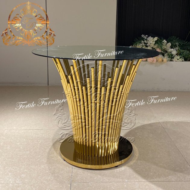 Blooming Shape Center Wedding Decoration Supplies Banquet Round Wedding Cake Table