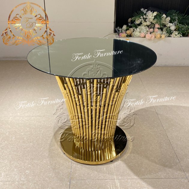 Blooming Shape Center Wedding Decoration Supplies Banquet Round Wedding Cake Table