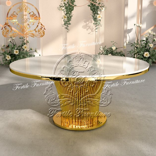 Blooming Shape Center Wedding Decoration Supplies Banquet Round Wedding Cake Table