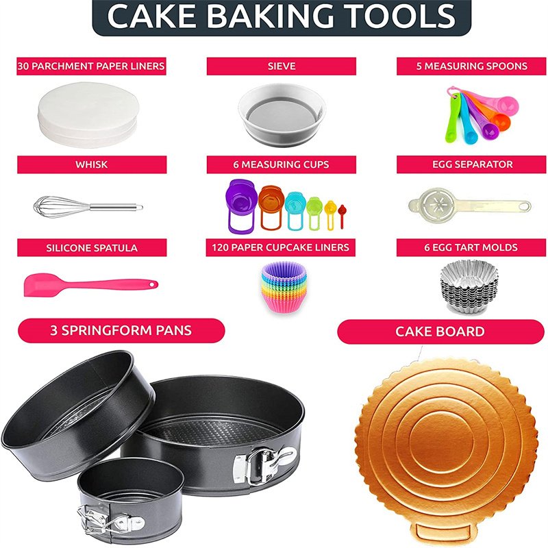 360pcs Cake Tools For Decorating Sustainable cake tools Baking Accessories cake turntable set