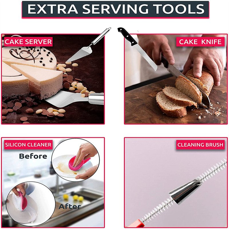 360pcs Cake Tools For Decorating Sustainable cake tools Baking Accessories cake turntable set