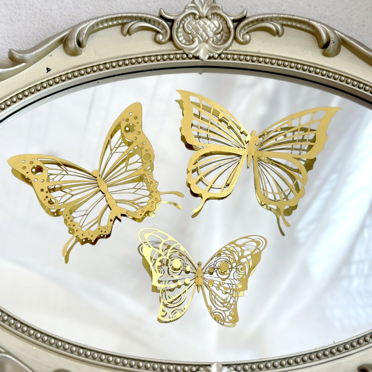 Hot Selling Hollow 3D Butterfly Background Wall Decoration happy birthday cake decoration Bouquet butterflies Cake Toppers