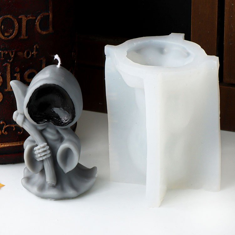 YS Wrapped Zombie Silicone Candle Mold Gypsum Ornaments Halloween Decorations Gift Casting Mould DIY Aromatherapy Candle Making