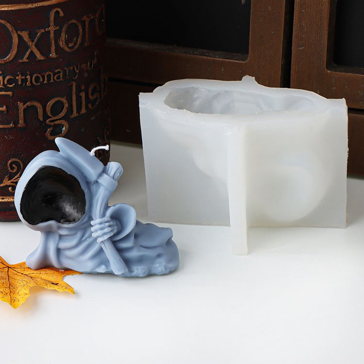 YS Wrapped Zombie Silicone Candle Mold Gypsum Ornaments Halloween Decorations Gift Casting Mould DIY Aromatherapy Candle Making