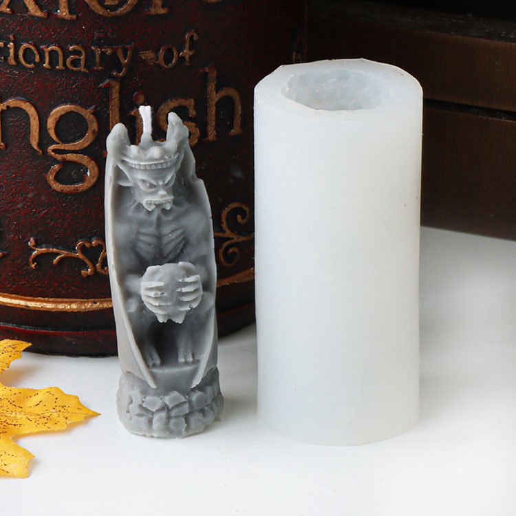 YS Wrapped Zombie Silicone Candle Mold Gypsum Ornaments Halloween Decorations Gift Casting Mould DIY Aromatherapy Candle Making