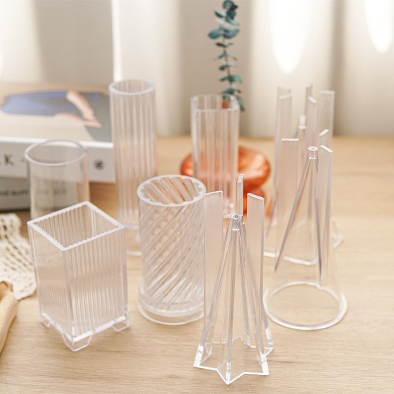 Early Riser Table Lamp Candle Acrylic Mold DIY Geometry Candle Making Soap Plastic Mould Gifts Craft Supplies Home Decor