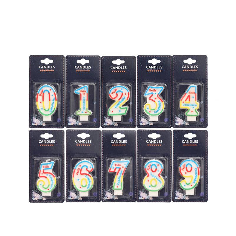 Party Supplies Birthday cake 0-9 number candle cake decoration