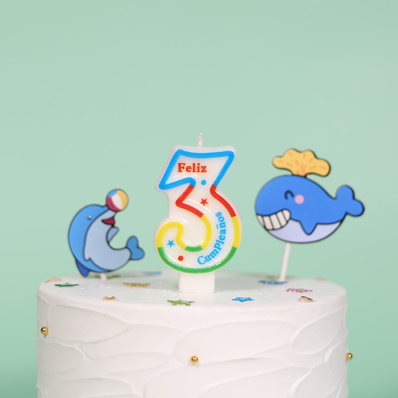 Party Supplies Birthday cake 0-9 number candle cake decoration