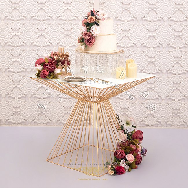 Special shape graceful cake stand table events luxury dessert bridal cake tables
