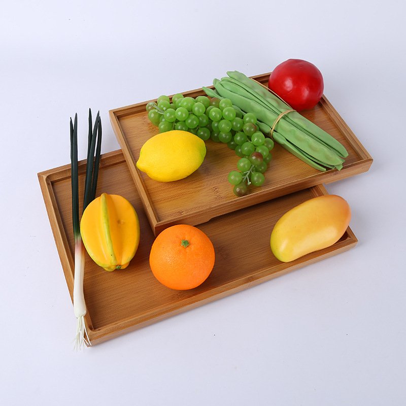 Aolan Customized Design Wholesale Price Wooden Serving Tray For Food Hotel Restaurant Kitchen Usage Accessories Serving Tray