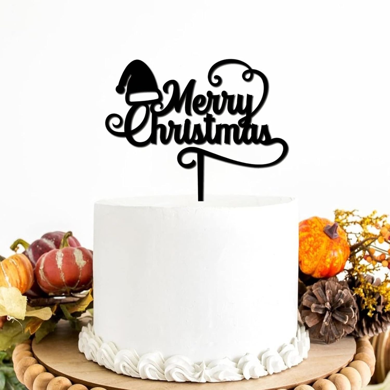 New Arrival Custom Acrylic Merry Christmas Cake Toppers Assorted Colors & Sizes for Creative Cake Decorating Supplies