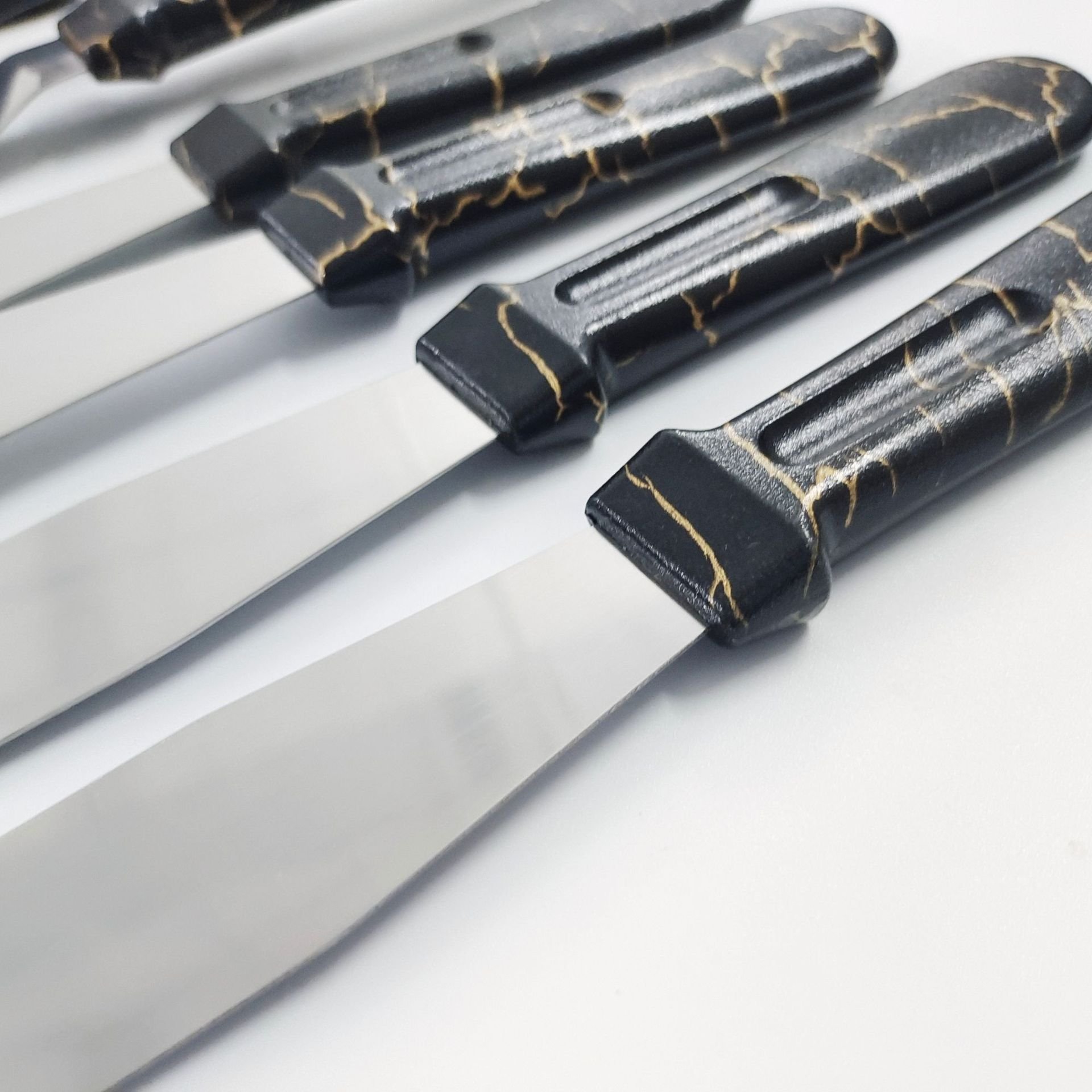 New Cake Decorating Tools Gold Angled Mini Stainless Steel Icing Spatula Cake Knife Set 6/8/10/12 Inches Baking Tool