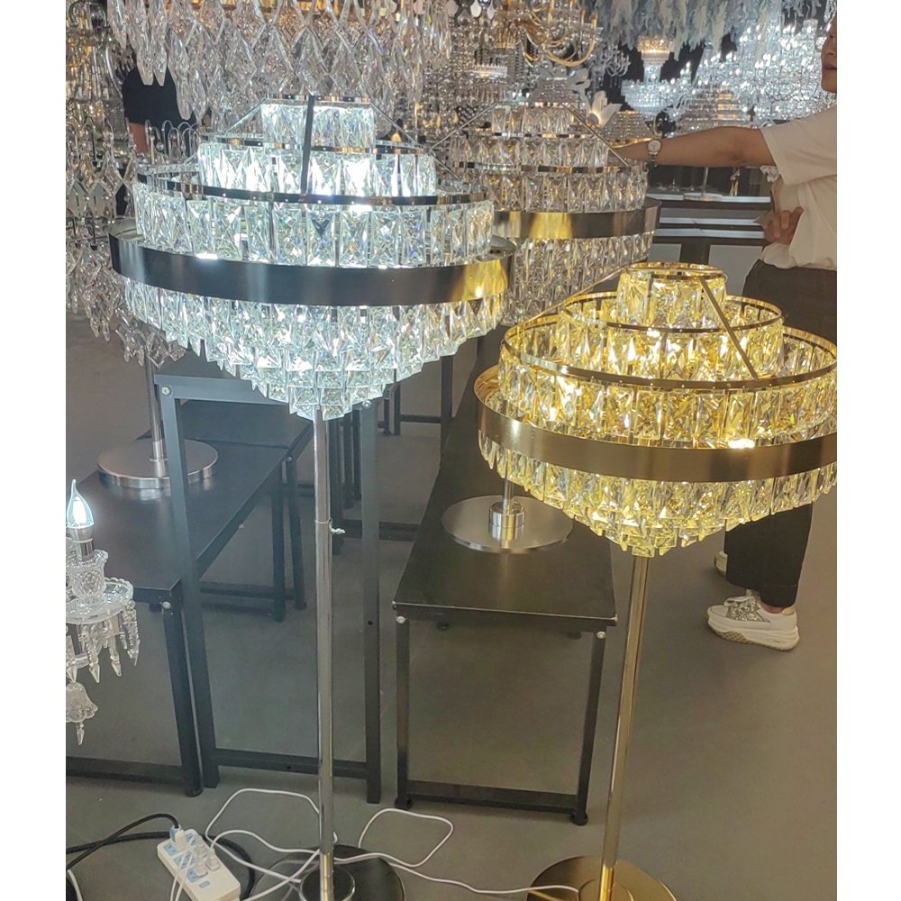 Wedding Tall Crystal Glass Table Flower Stand Centerpiece For Party Event Decoration