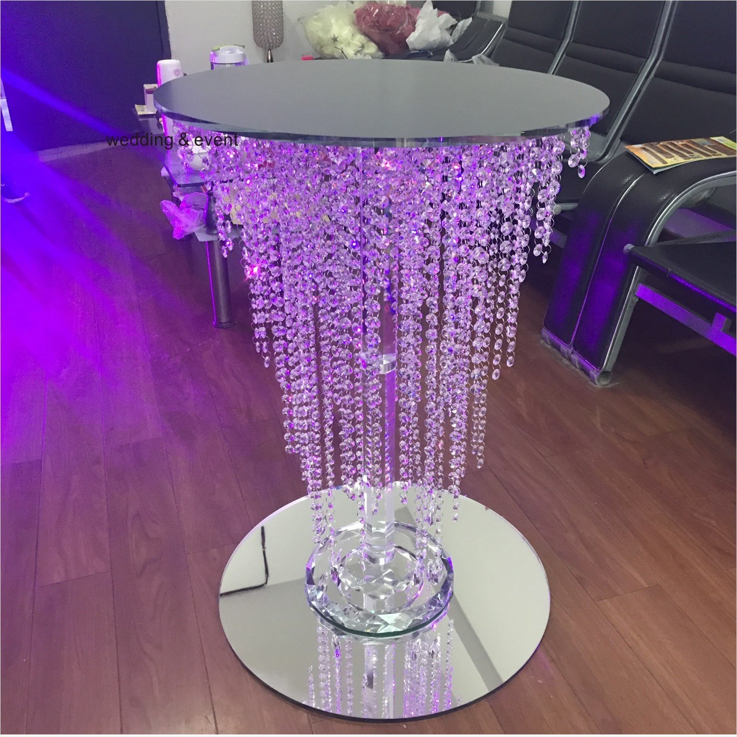 ZT-326 Wedding decoration materials crystal cake stand