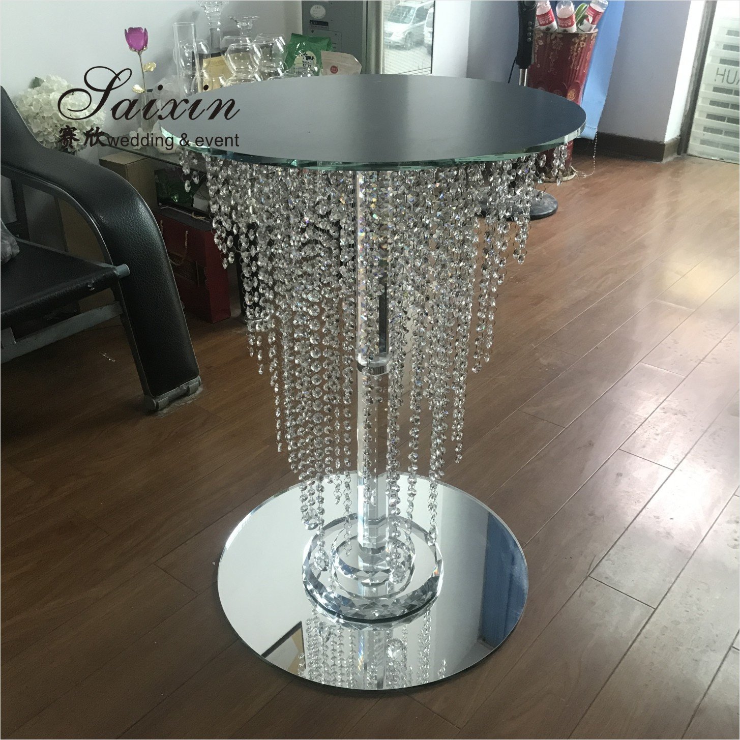 ZT-326 Wedding decoration materials crystal cake stand