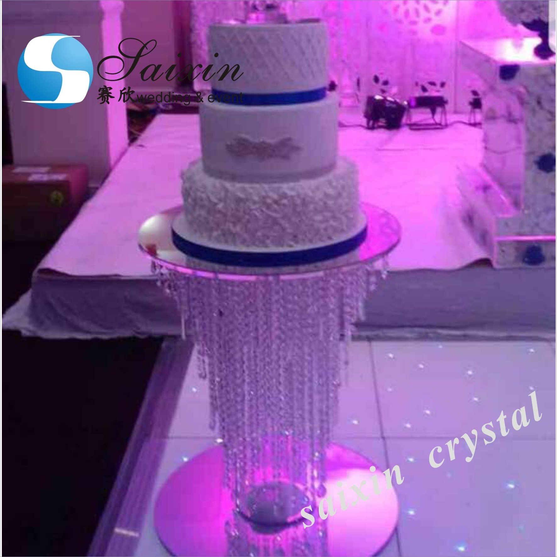 ZT-326 Wedding decoration materials crystal cake stand