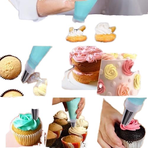 Multiple Selection of Cake Decorating Tip Set PP Converter Cream Scraper TPU Decorating Bag Handmade Kitchen DIY Baking Tools