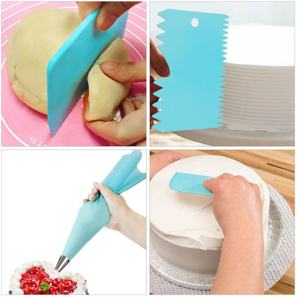 leveler russian piping tips pastry nozzle dough bench scraper spatula turntable stand cake decorating supplies