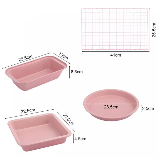 Customized Kitchen Bakeware 25PCS Silicone Spatula Brush Cake Pan Tray Mold Set Non Stick Nozzle Cake Beginner Baking Tool Set