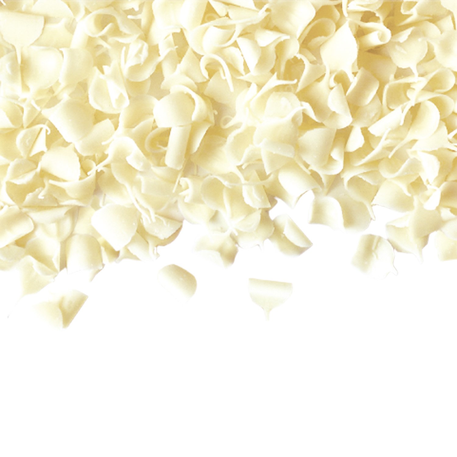 Dekora Brand Edible White Chocolate Curl 1Kg For Happy Birthday And Anniversary Cake Decorating