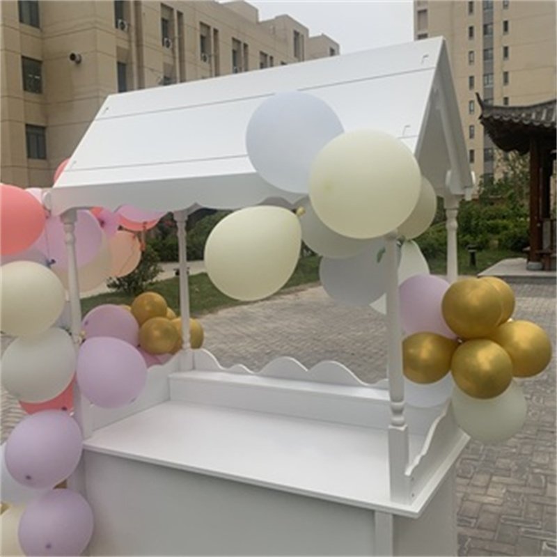 Hot Sale Modern Style Wedding Children Christmas Decoration dessert candy bar decoration wood cart