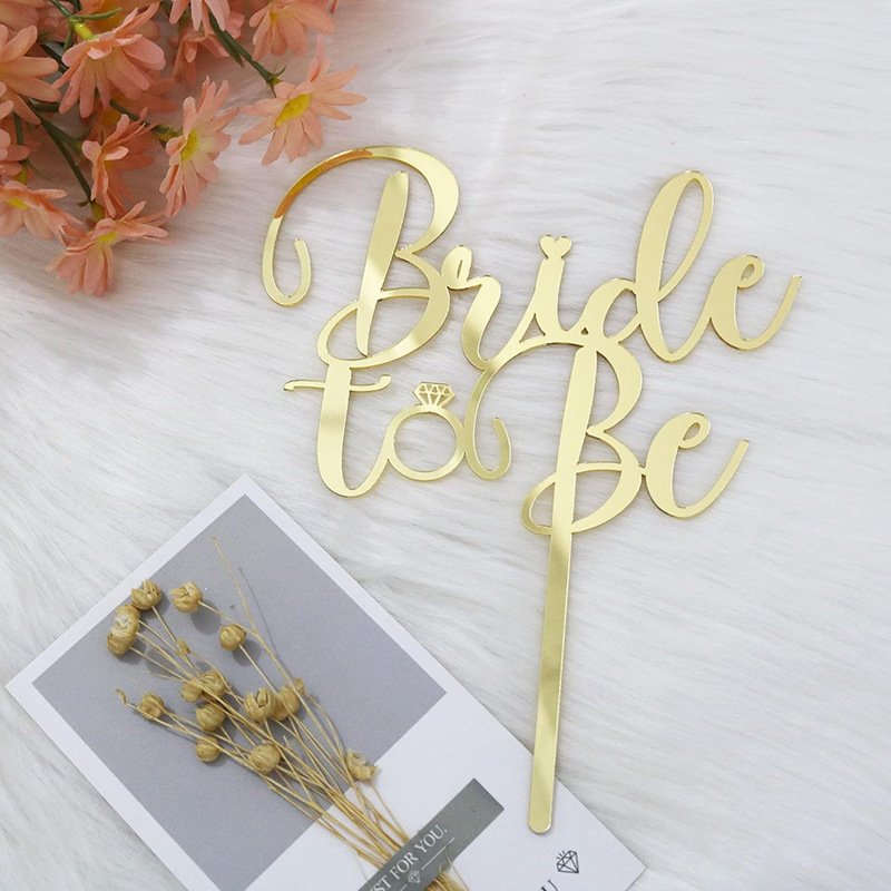 Baby Shower Decorating Best Wife And Mom Gold Acrylic Topper Toppers For Party Events Cake Supplies