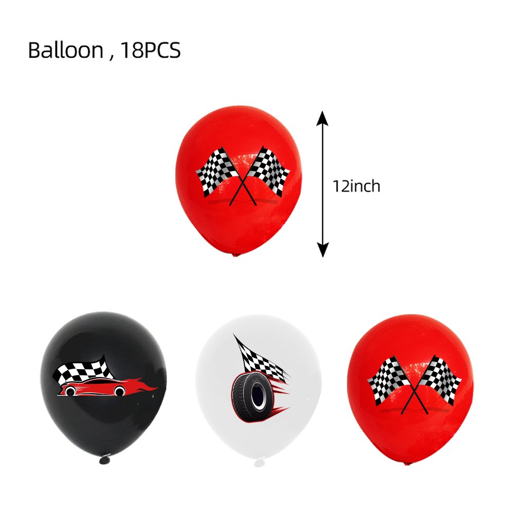 Race Car Birthday Party Decorations Home Events Party Gathering Baby Shower School College Celebration Disposable Tableware Set