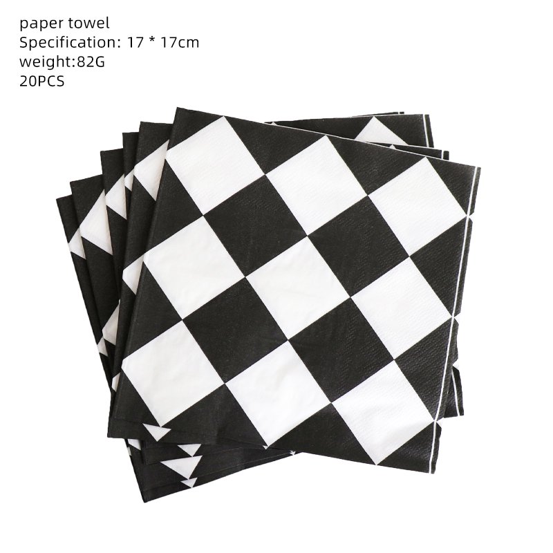 Race Car Birthday Party Decorations Home Events Party Gathering Baby Shower School College Celebration Disposable Tableware Set