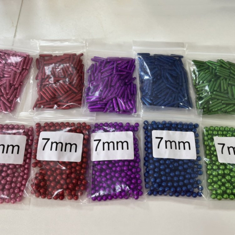 Wholesale Metallic Rod Sprinkles non edible Bakery Decoration Ingredients sugar pearl Cake Decoration Supplies Cake Candy Beads
