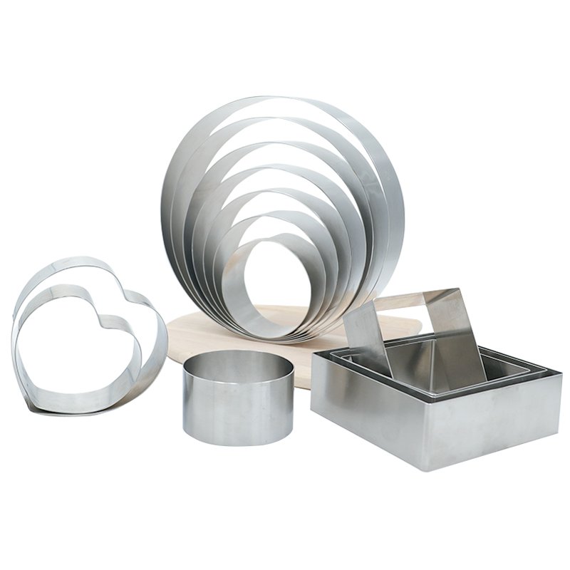 OEM Baking Tools Layers Stainless Steel Circular Round Cutting Adjustable Multilayer Mousse Cake Ring