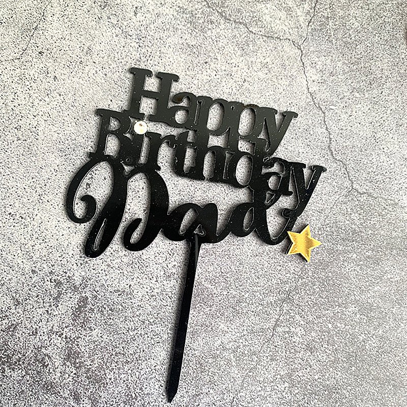 Double Layer Happy Mothers Day Cake Toppers Cake Picks Acrylic Sticks for Motherday Birthday Cupcake Party Favors Decorations