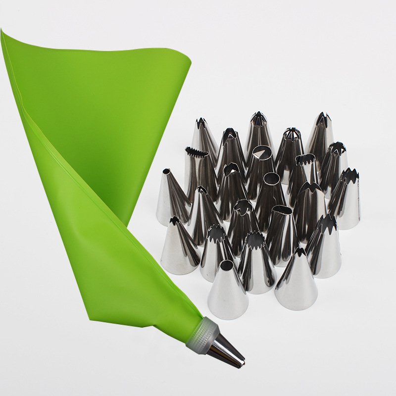Cake Tools Cake Decorating Supplies 26pcs/set Stainless Steel Nozzle Icing Piping Tips Cake Decorating Tools