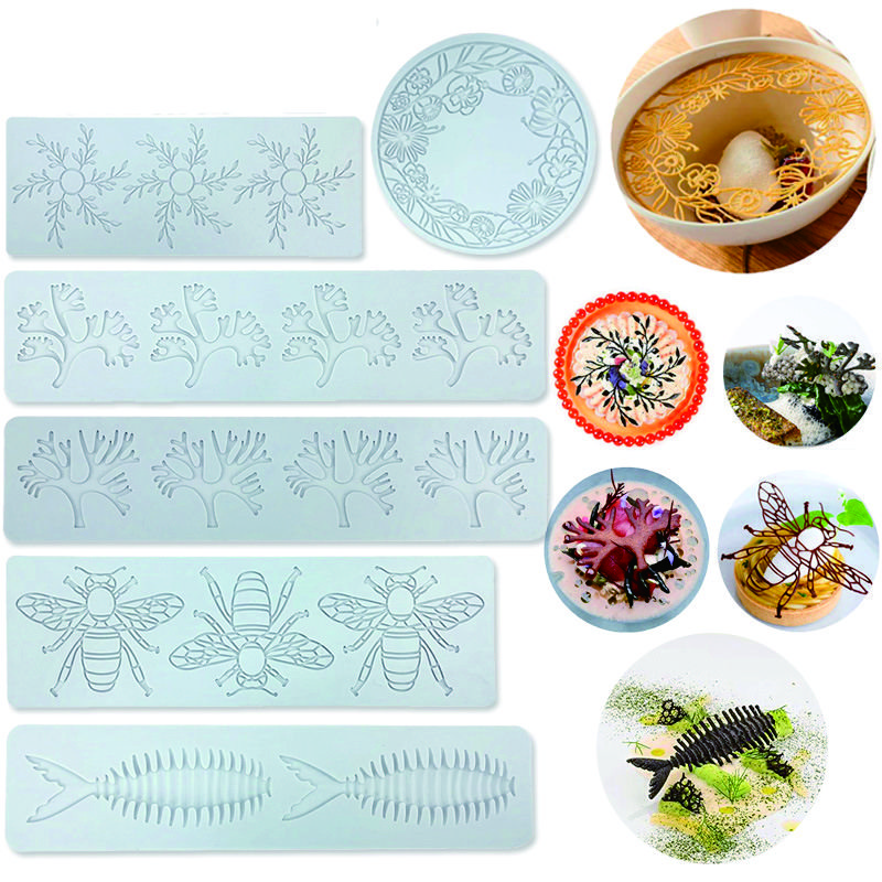 Early Riser Fondant Lace Mat Cake Dessert Molecular Gastronomy Decorating Supplies Silicone Mold