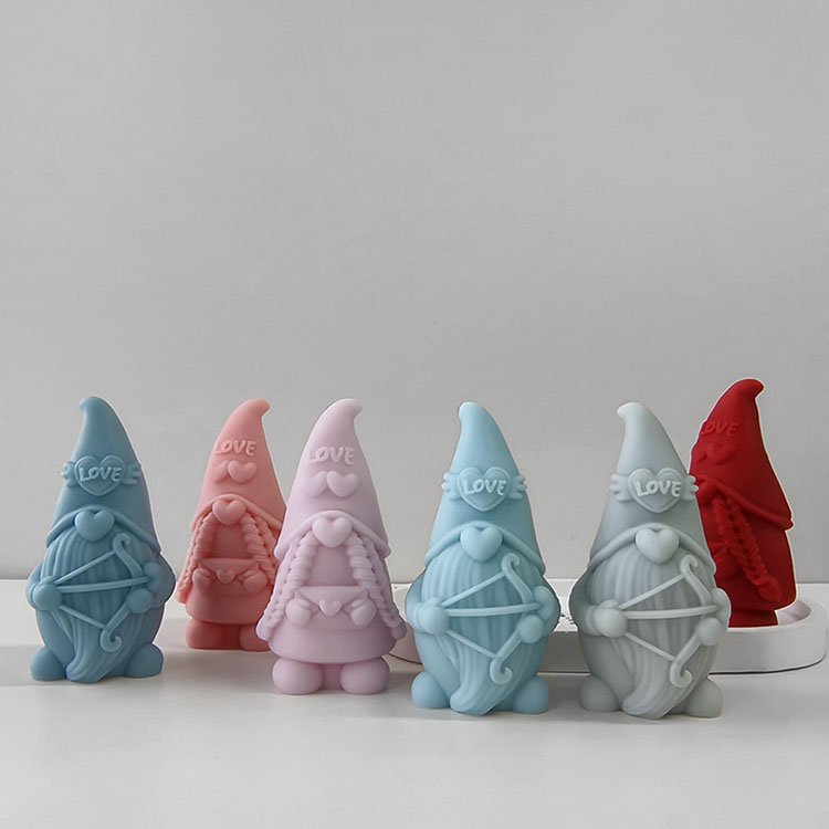 YS Love Dwarfs Silicone Candle Mold Valentine's Day Gypsum Decorations Gift Casting Mould DIY Soy Aromatherapy Candle Making