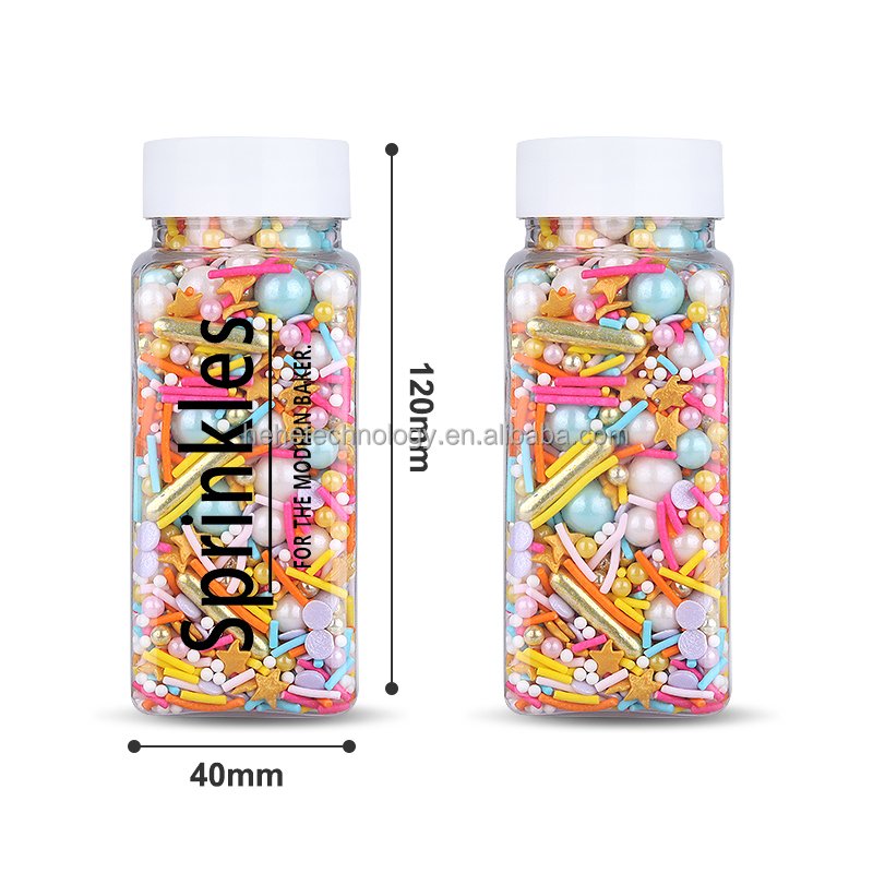 Cheap Price 2024 Easter Edible Sprinkles Food Ingredients Metallic Silver Mixes Sprinkles Cake Decoration for Desserts